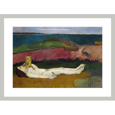 La perte de la virginité 1890-91 par Paul Gauguin - reproduction d'art encadrée