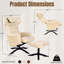 Fauteuil inclinable en similicuir avec repose-pieds Vantasia-1462672524