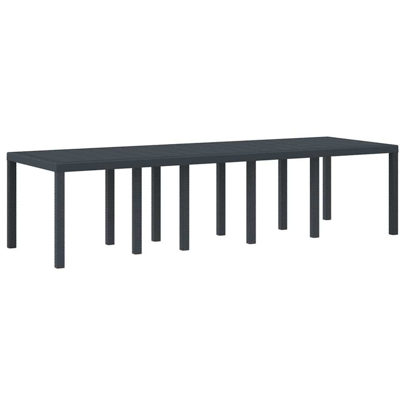 Garden Table, 73cm H x 300cm W x 100cm D, Anthracite