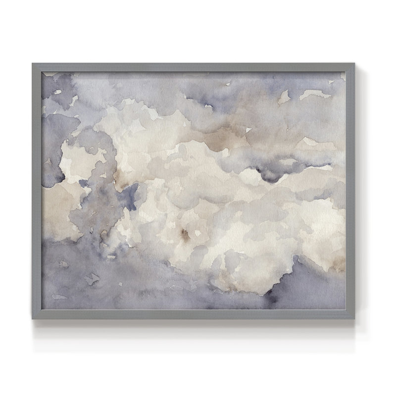 «Clouds in Neutral II», reproduction encadrée, H 22 po x l 28 po, Gris