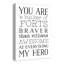 « you is my hero », art encadré Mahar-414487594-414487595