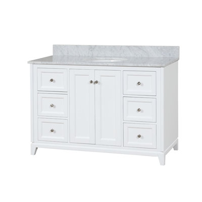 Atwell 47.25 " W Freestanding Standard 1 Single Vanity Bathroom Vanity With Top