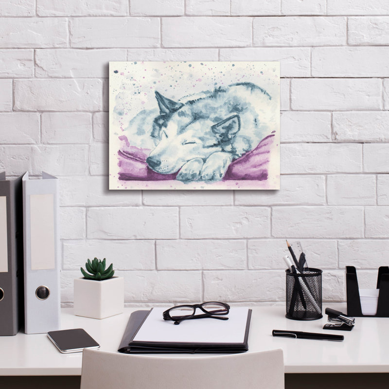  «Sleeping Kaia In Duo» par Anika Goodhue, art mural sur toile, 16 po x 12 po