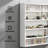 Wall-Mounted Display Case,5-Tier Display Cabinet With 2 Glass Doors And Adjustable Shelves-1665794782