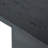 35.5X14x35.5" Black Rectangular Coffee Table With Pedestal Base