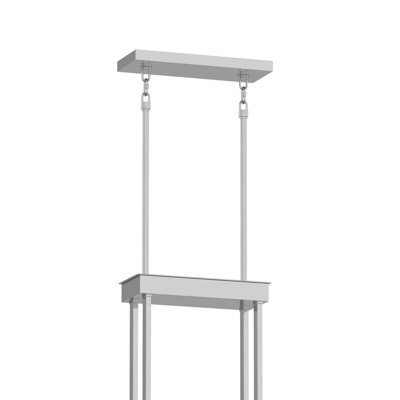 Lustre 42 lumières en cristal linéaire 42 "en or brossé pour salle à manger et îlot de cuisine
