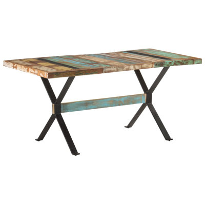 Crump Rectangular Dining Table with Steel Base