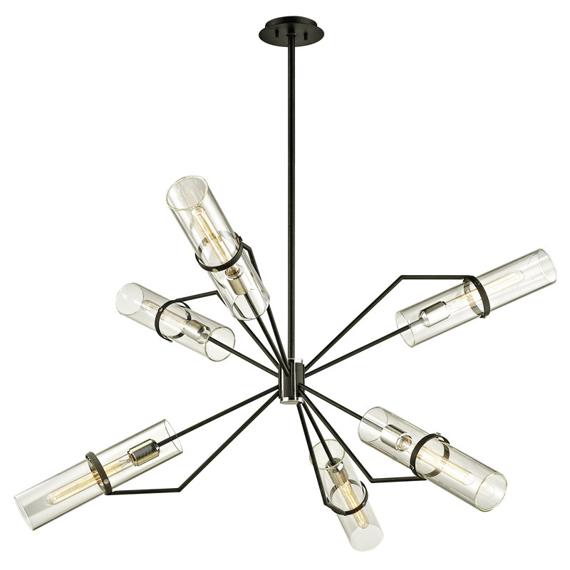 Raef 6 - Light Chandelier, 27.25" H x 50" W x 50" D