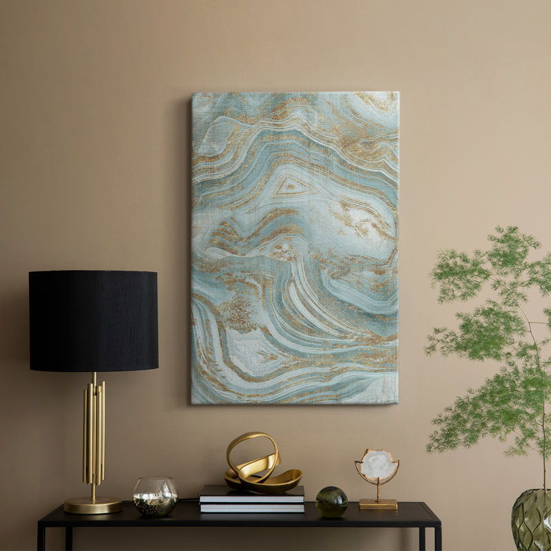 Agate bleue - galerie Cavas sur mesure, H 18 po x l 12 po