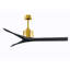 Mollywood - 42" Ceiling Fan - Textured Bronze Finish - Matte Black Blades-413141962-465038777-465838808