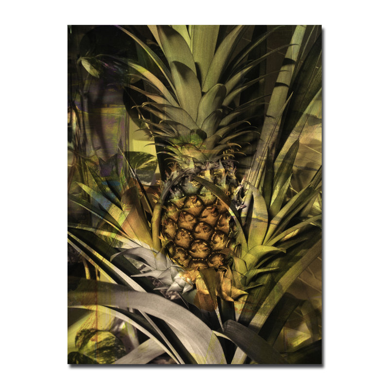 « ananas abstraction », impression sur toile tendue