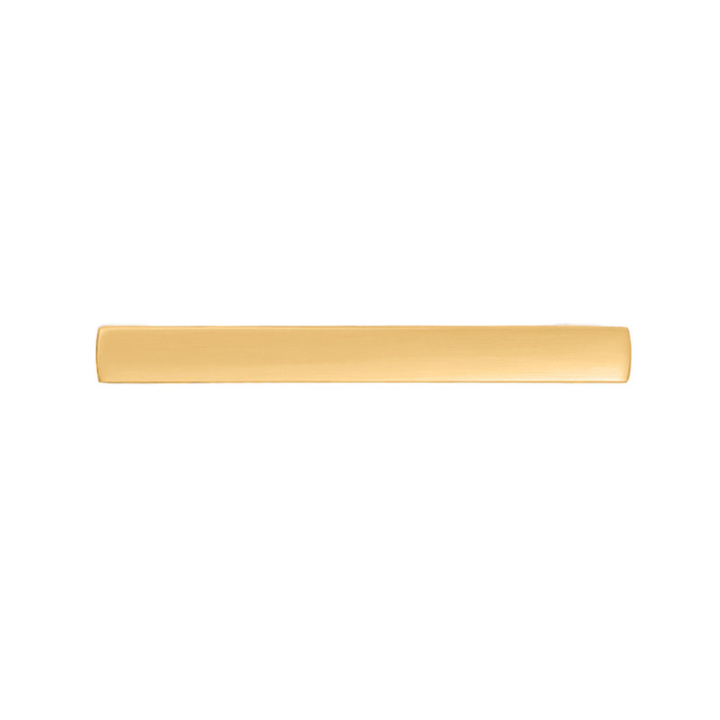 Coventry Center Appliance Pull, Brushed Golden Brass, 3 3/4", 0.5"