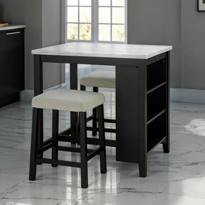 Brock 3-piece Pack Counter Height Table Set