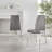 Everson High Gloss Extendable Dining Set with 6 Luxury Faux Leather Upholstered Dining Chairs-415636638