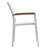 Aynura Modern Patio Dining Set for 6 with Stackable Chairs, Umbrella Hole Table, Rust-Resistant Frame and Rectangular Outdoor Table