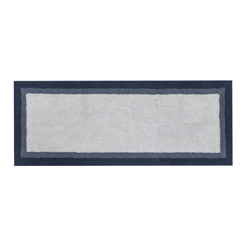 Amherst Cotton Tufted Bath Rug, 24" W x 60" L, Navy