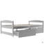 Lit plateforme simple avec deux tiroirs-12883076
