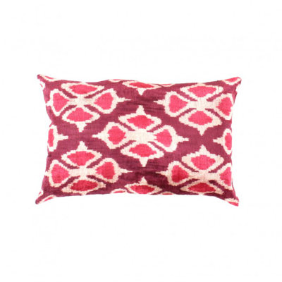 Oasis Velvet Silk Lumbar Rectangular Pillow Cover & Insert