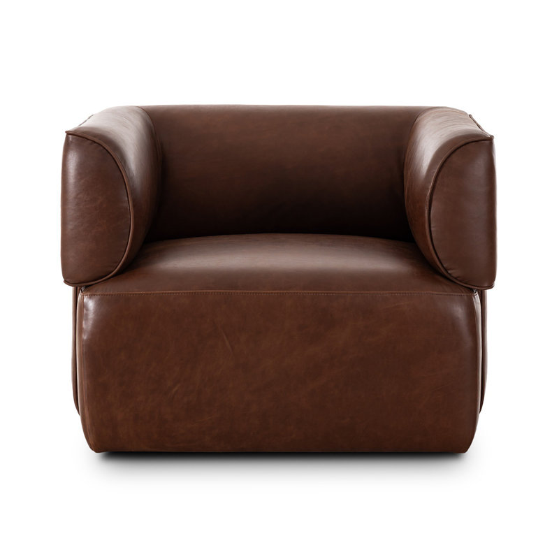 Pacey Swivel Chair-Dulane Mahogany, Dulane Mahogany