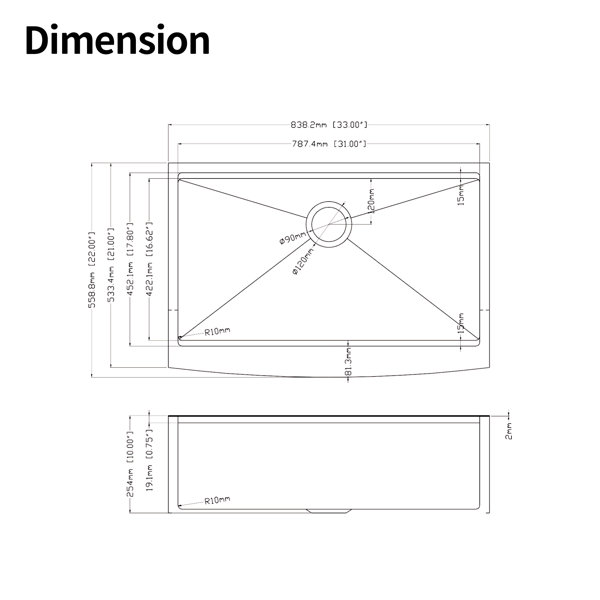 Dimensions du produit