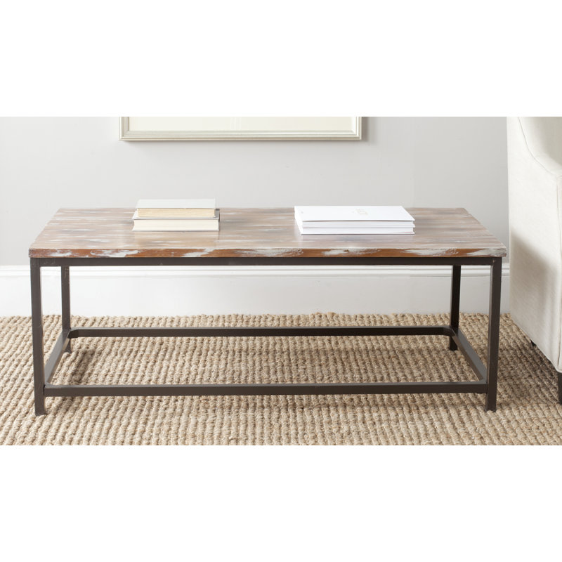 Table basse 4 pieds Auton, Gris grange patiné
