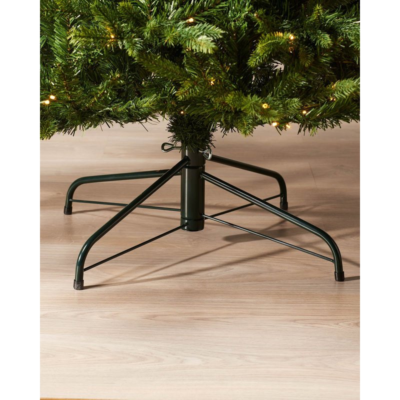 Lighted Artificial Fir Christmas Tree, 7ft H