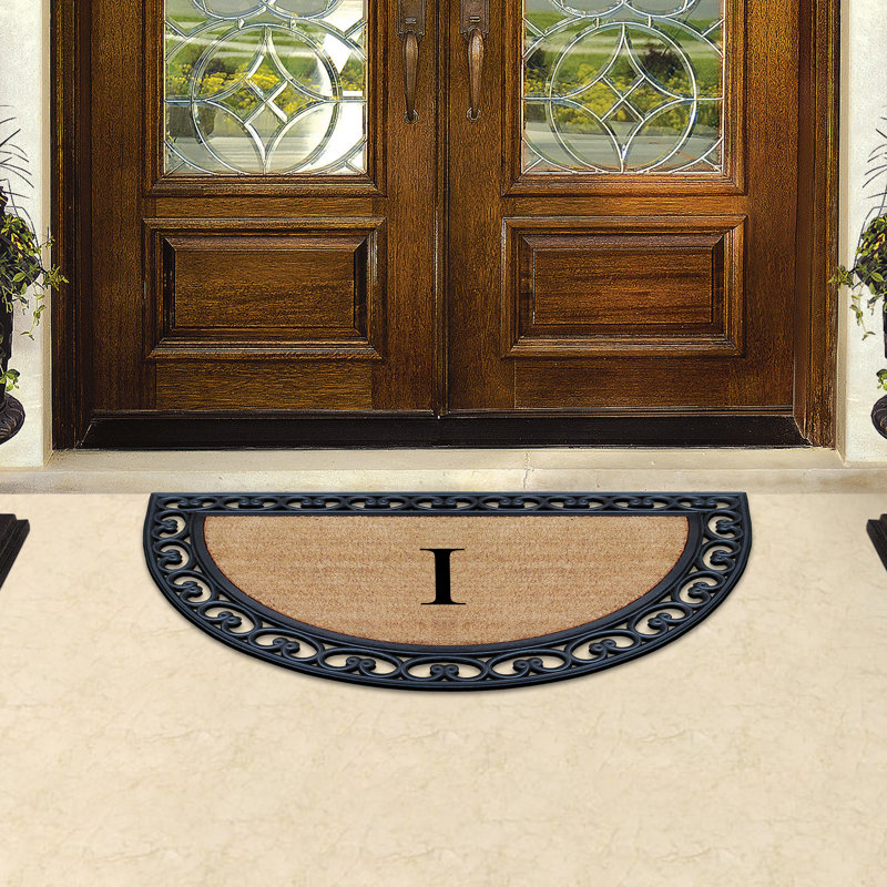 Paillasson antidérapant pour porte d'entrée extérieure Vanslyke, I