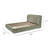 Modern Upholstered Platform Bed with Wingback Headboard and Rounded Corners, Low Profile Platform-2082584936-2104903694