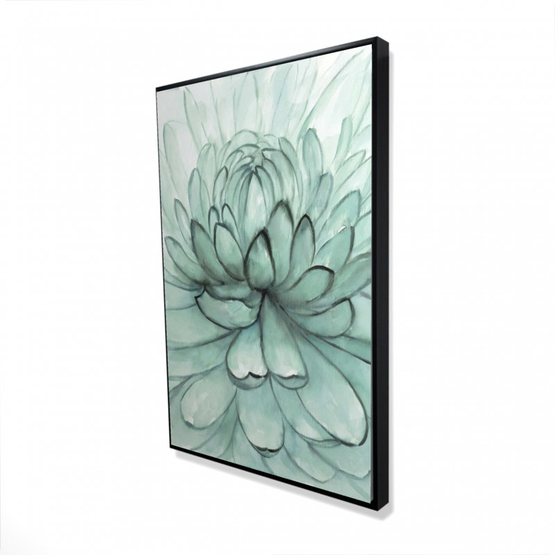 «Turquoise Flower» sur toile