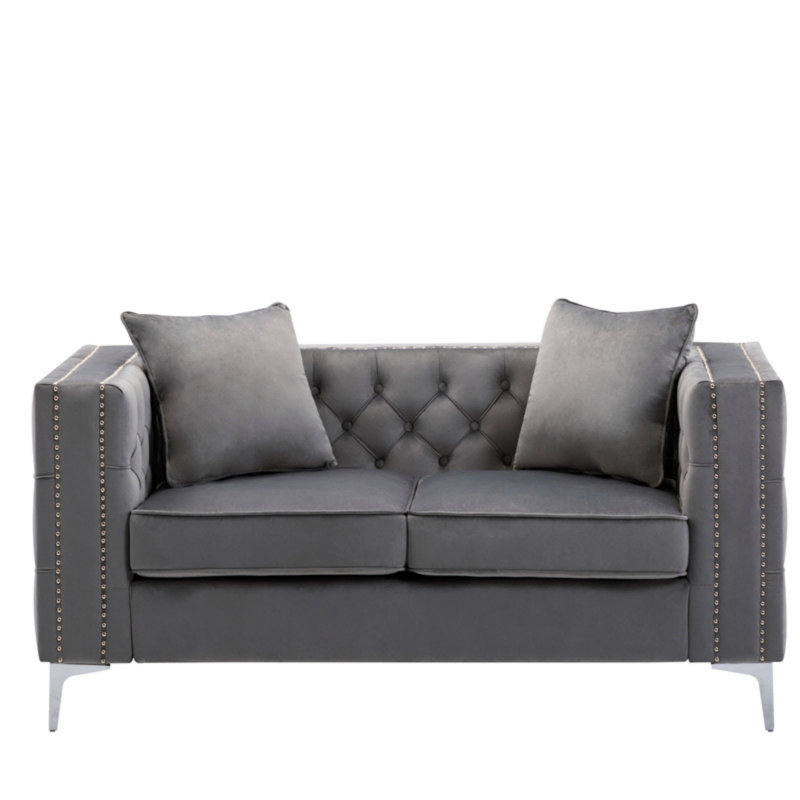 Causeuse élégante et contemporaine, élégance, Gris