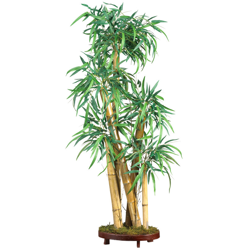 42'' Faux Bamboo Tree in Wood Freestanding