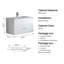 Meuble-lavabo simple 36 po avec plateau en céramique Fowlerville