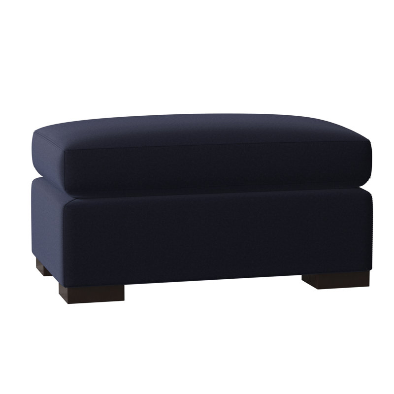 Elkins Ottoman, Margaret Uniform, American Walnut