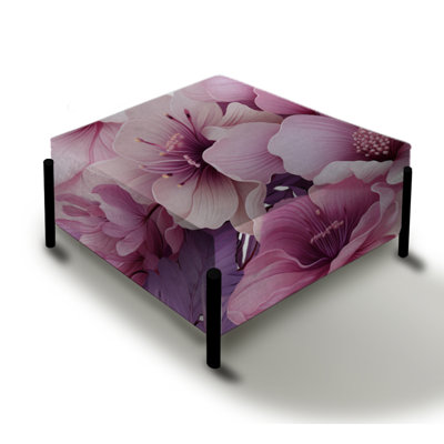 Orchid Dream Tropical Pattern III - Tropical Large Square Ottoman