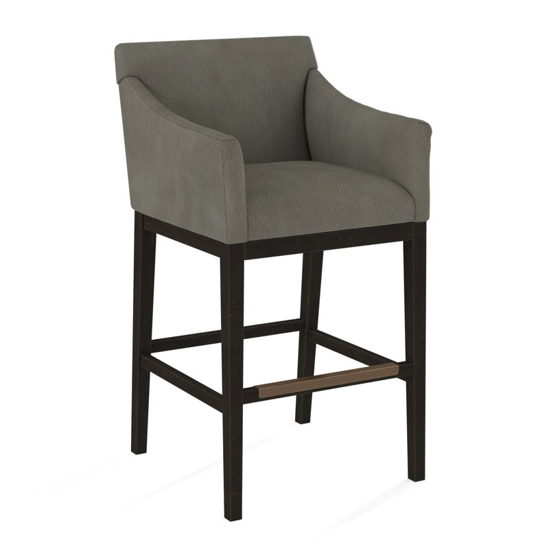 Upholstered Stool, Applause Porpoise, White