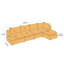 Canapé modulaire rembourré 5 pièces Izaia-1900058273