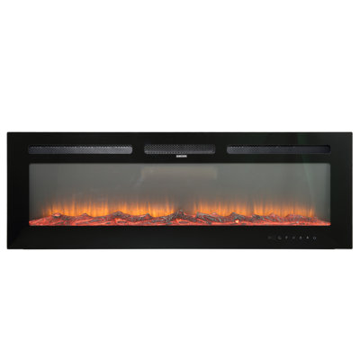 Gwenaelle Symple Stuff Black Electric Fireplace