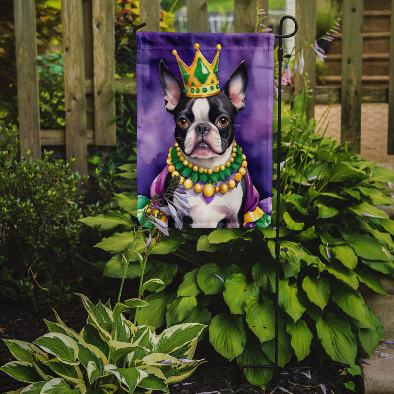Drapeau de jardin double en polyester H 15,5 po x l 11,25 po