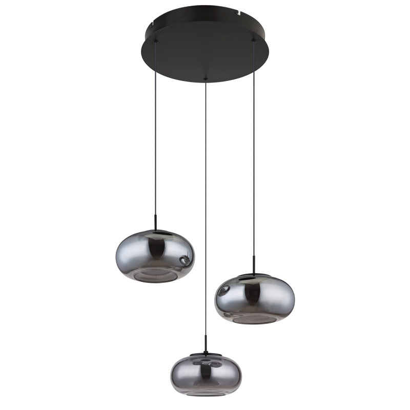 46 1 - Light LED Pendant, Smoke colour