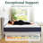 12-Inch Medium Firm Hybrid Mattress with Cooling Gel Memory Foam & Pocket Coil, Adjustable Bed Compatible, Certified Safe, Pressure Relief, Motion Isolation, Breathable & Fiberglass-Free, Twin/Full/Queen/King Sizes, Mattress in a Box-31052433