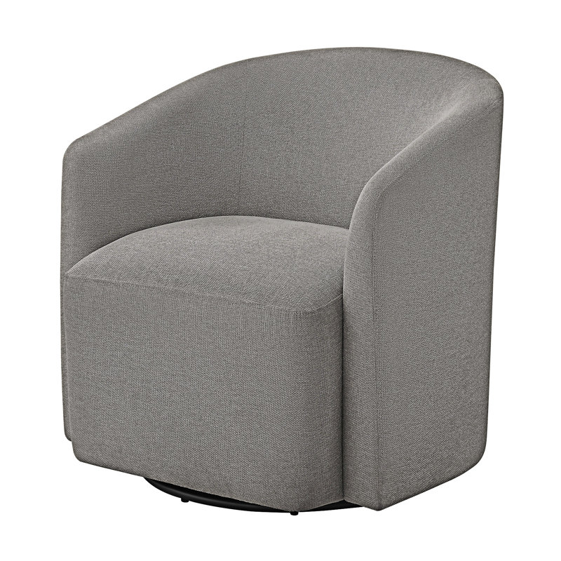 Fauteuil demi-tonneau pivotant, Gris