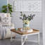 Miroir de plancher blanc vieilli
