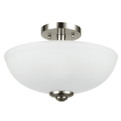 Plafonnier semi-encastré 2 lumières 12,99 po Malysia