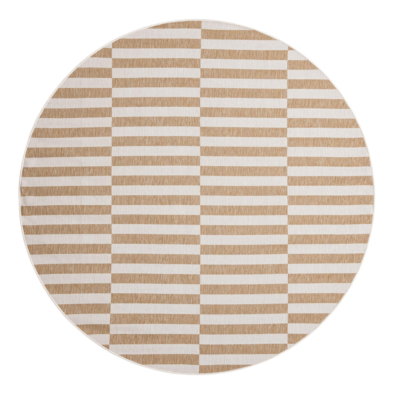 Robinson Brown Indoor/Outdoor Rug, Round 7'10"