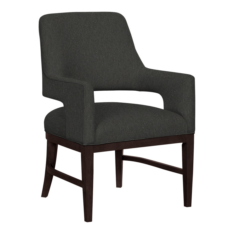 Josie Grande Upholstered Arm Chair, Espresso, Hazelnut (8794 17)