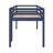 Solid Wood Bed Frame With Ladder, Wood Slat Support-897883421