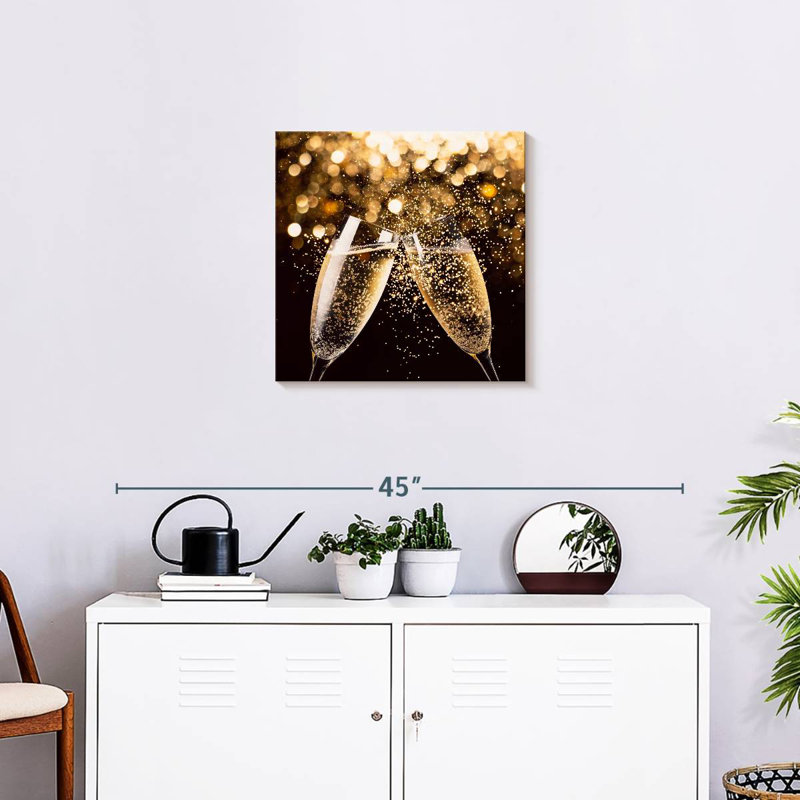 Yarlin Festive Champagne Toast, 20" H x 20" W