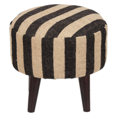 Corrigan Studio Handmade Kilim Upholstered Round Stool