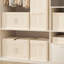 Armoire de rangement pliante de 19,69 po, 4 niveaux, bacs de rangement pliables avec porte magnétique, armoire de rangement en plastique avec roues-2011765576