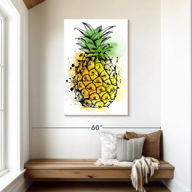 Yarlin Tropical Pineapple, 45" H x 30" W